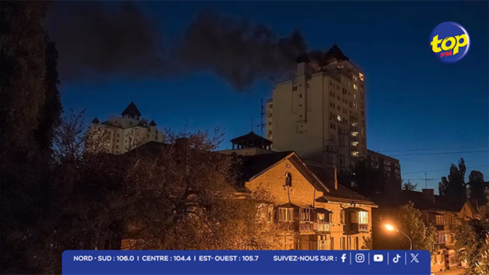 Kiev frappée en pleine nuit : un mort et 31 blessés
