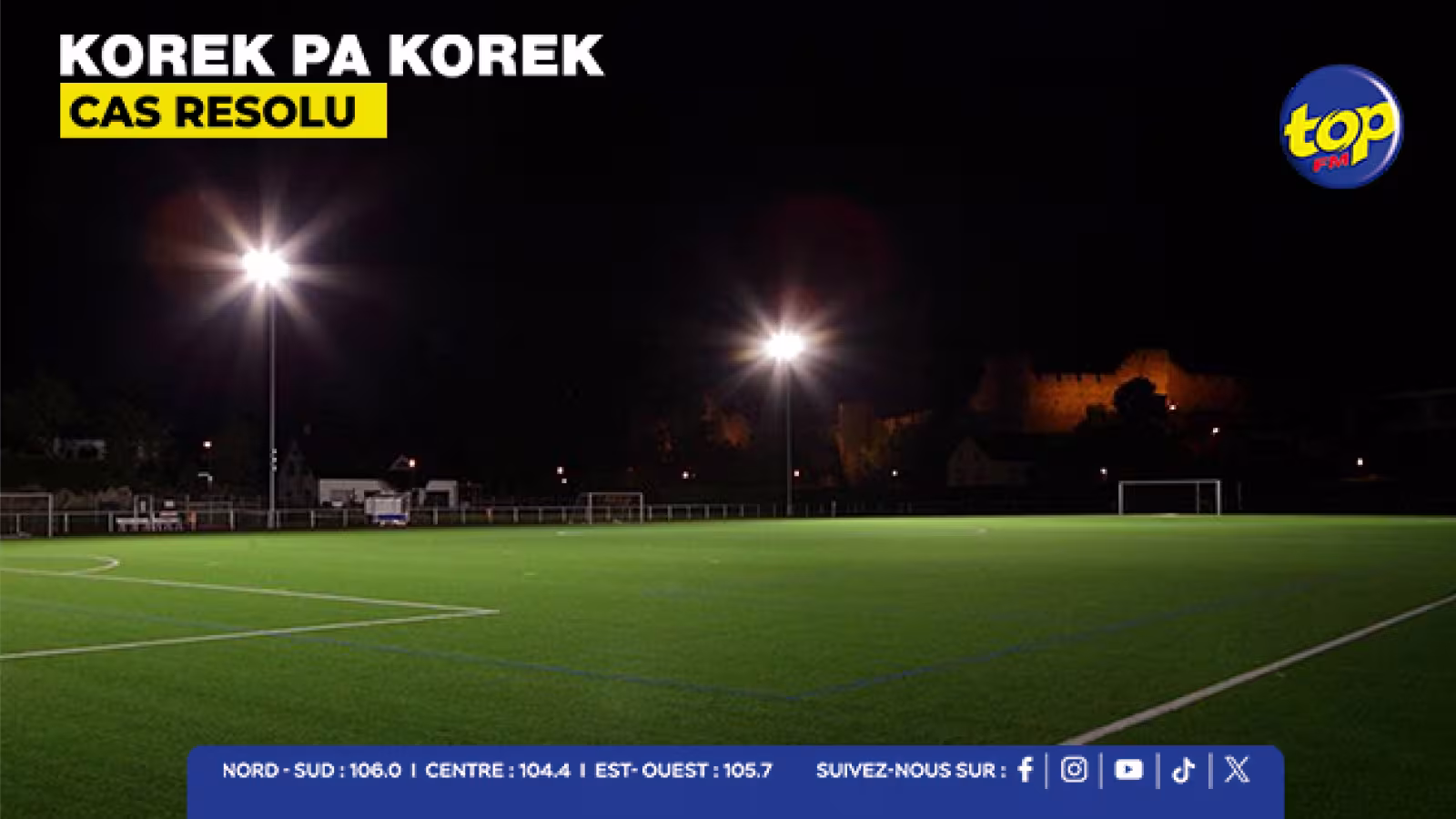 Quatre-Bornes : les lampadaires du terrain de football rallumés après l’intervention de Top FM