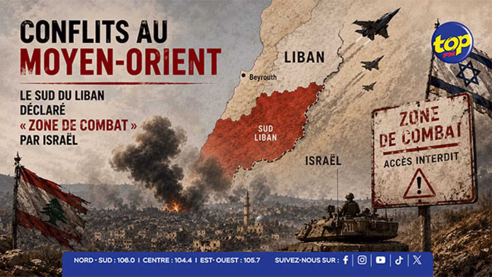 Conflits au Moyen-Orient : le sud du Liban déclaré « zone de combat » par Israël