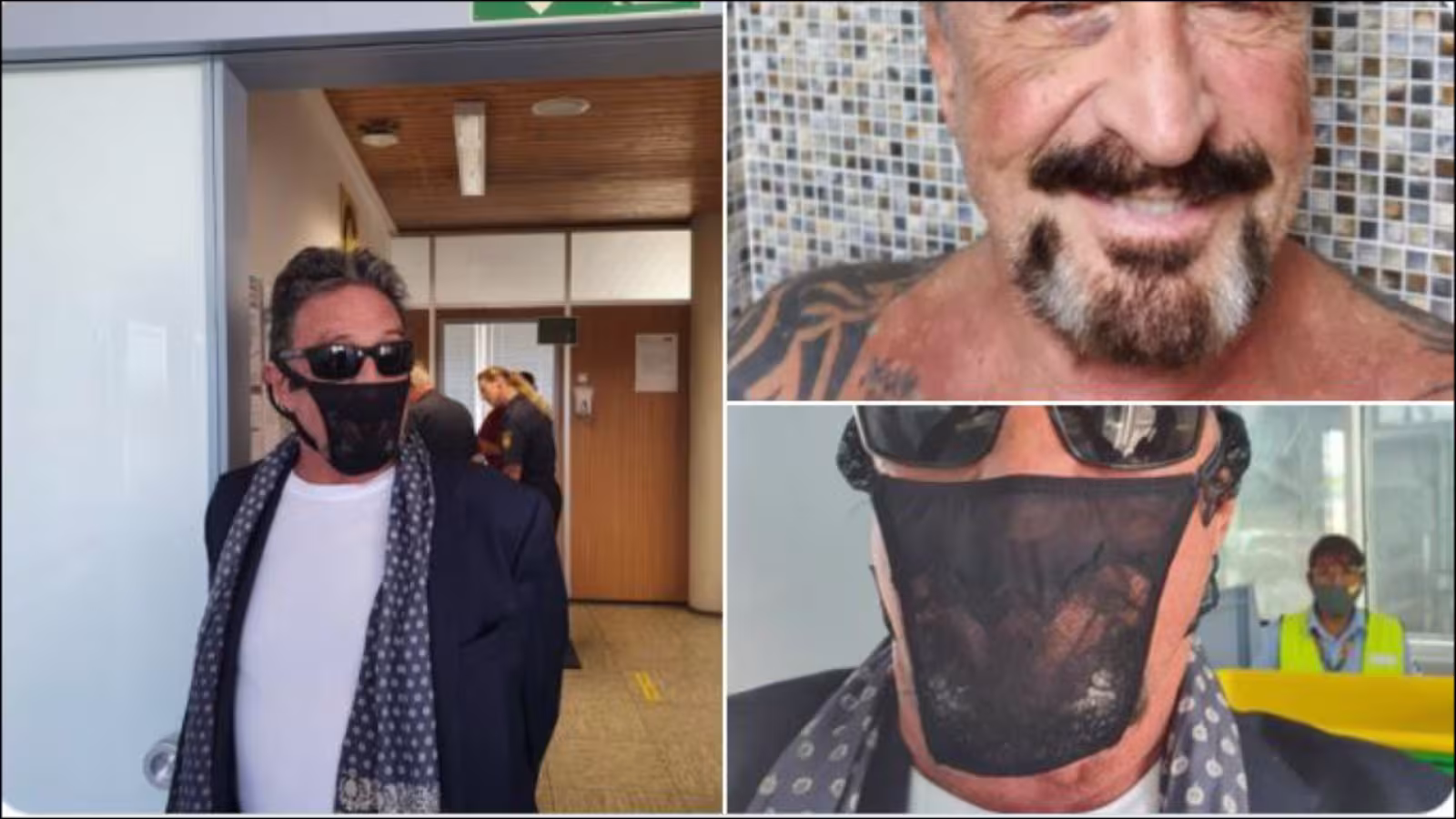 Arrêté, car il portait un slip sur le visage au lieu d’un masque