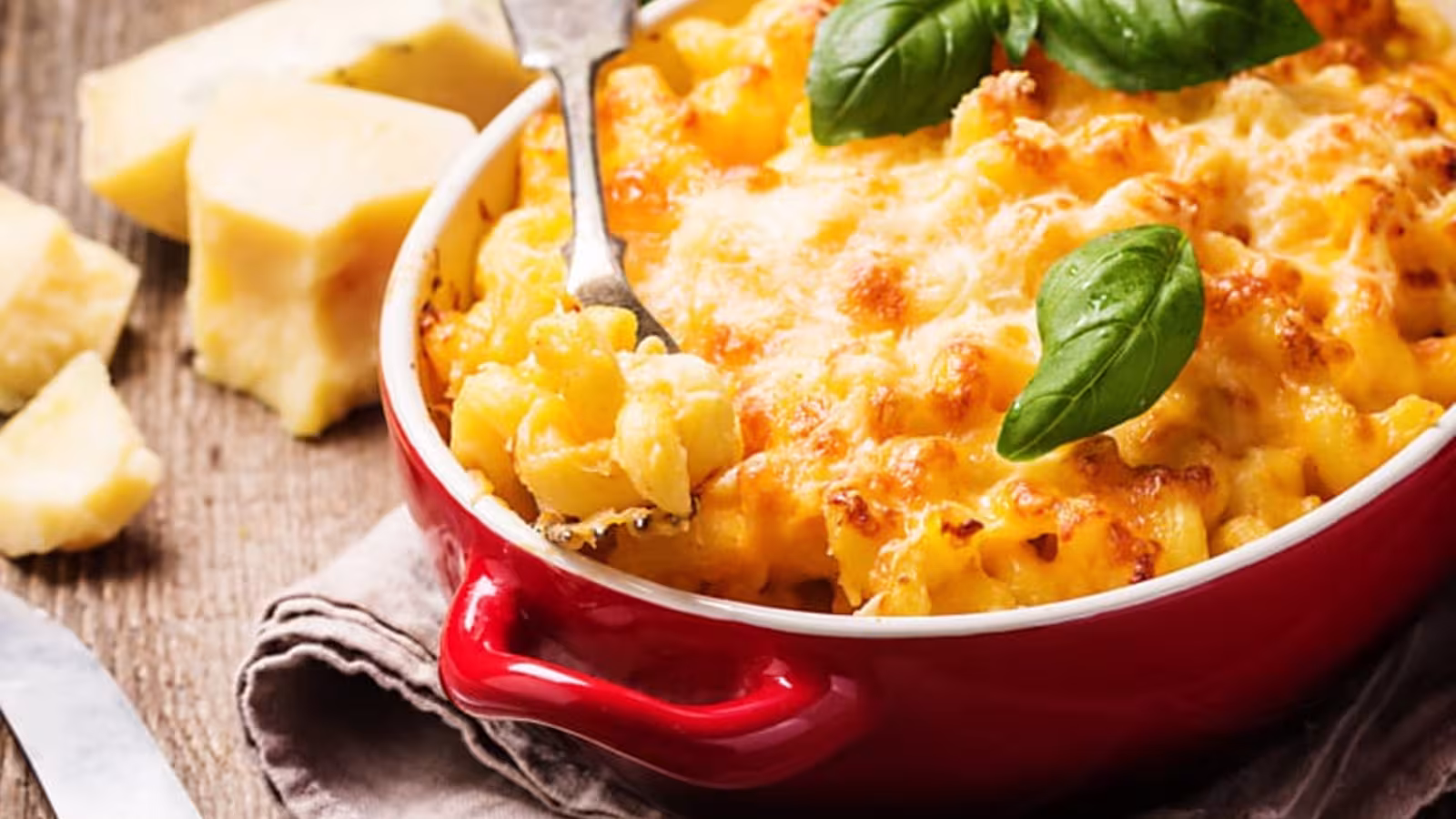 Recette : Gratin de macaroni aux champignons
