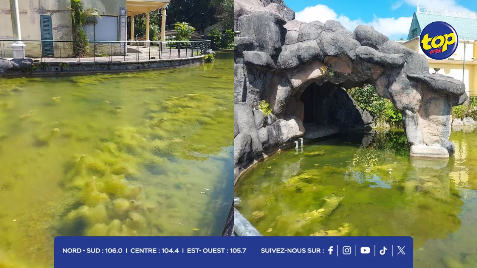 À Curepipe : L’accumulation de goémon au Lakepoint attribuée à une panne électrique, liée au système de filtrage