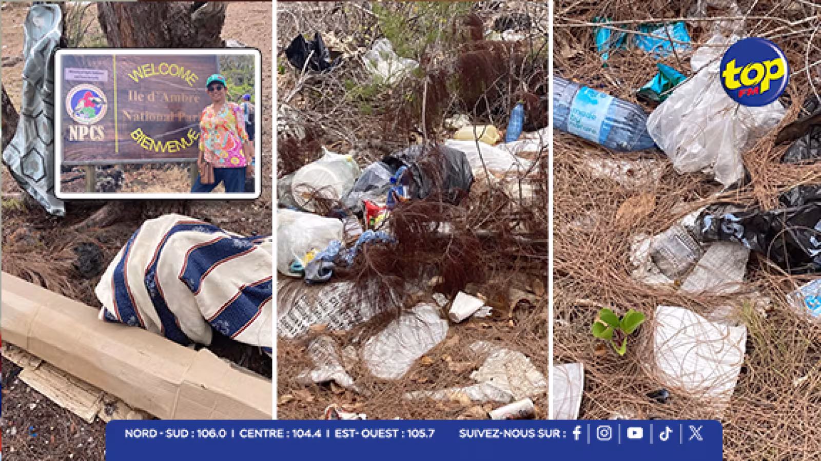 Île d’Ambre : l’image de ce joyau naturel ternie par les déchets