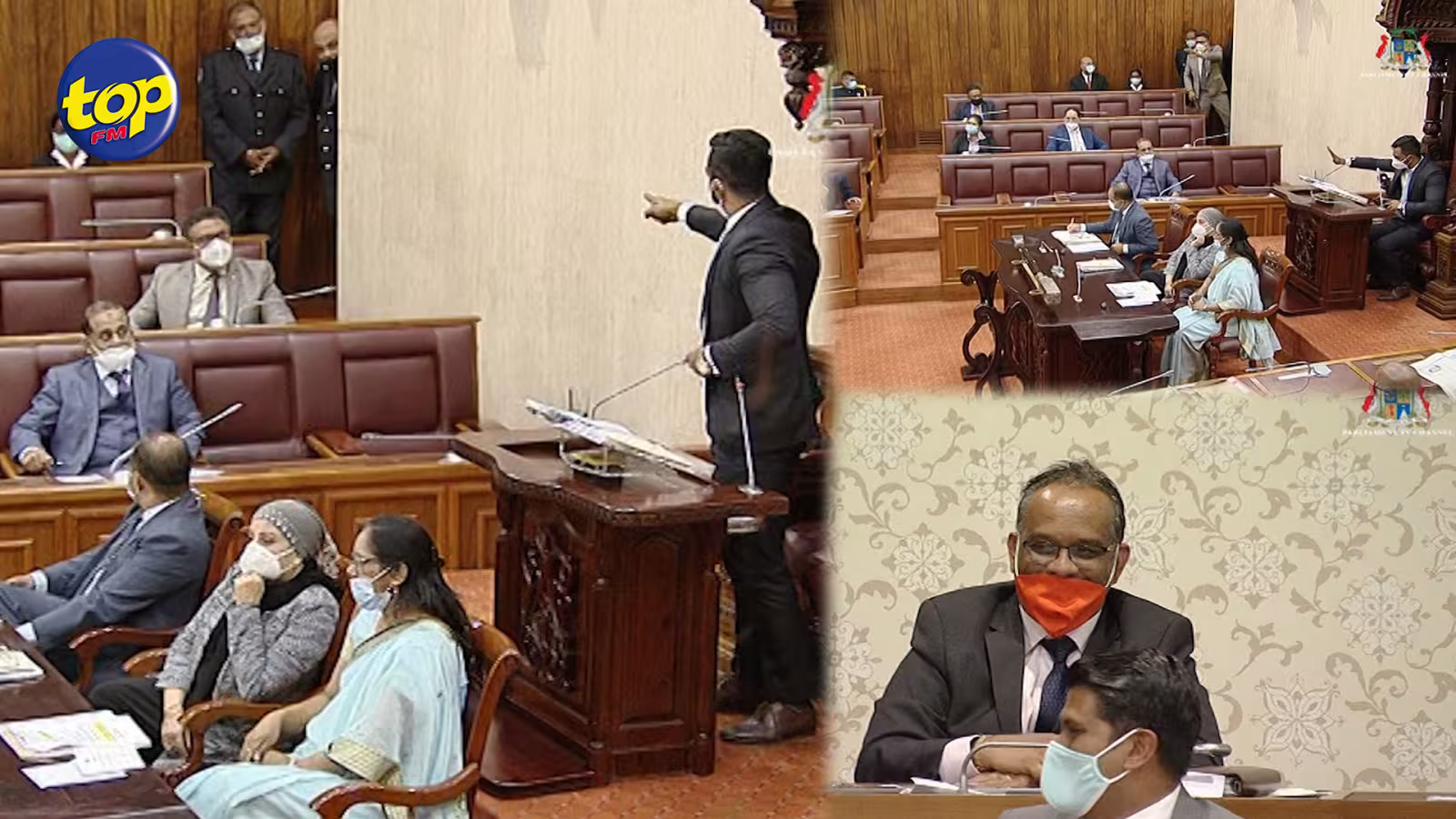 Les députés Vikash Nuckchady et Franco Quirin expulsés du Parlement :  Franco Quirin député du MMM suspendu pour les deux prochaines séances