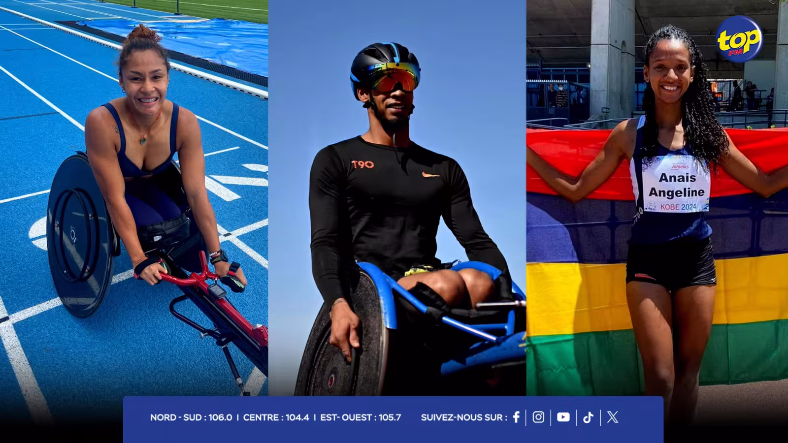  Paralympiques de Paris 2024 : Les premiers Mauriciens en compétition seront Noemi Alphonse (800m T54), Roberto Michel (100m T34), et Anaïs Angeline (Saut en longueur T37). 
