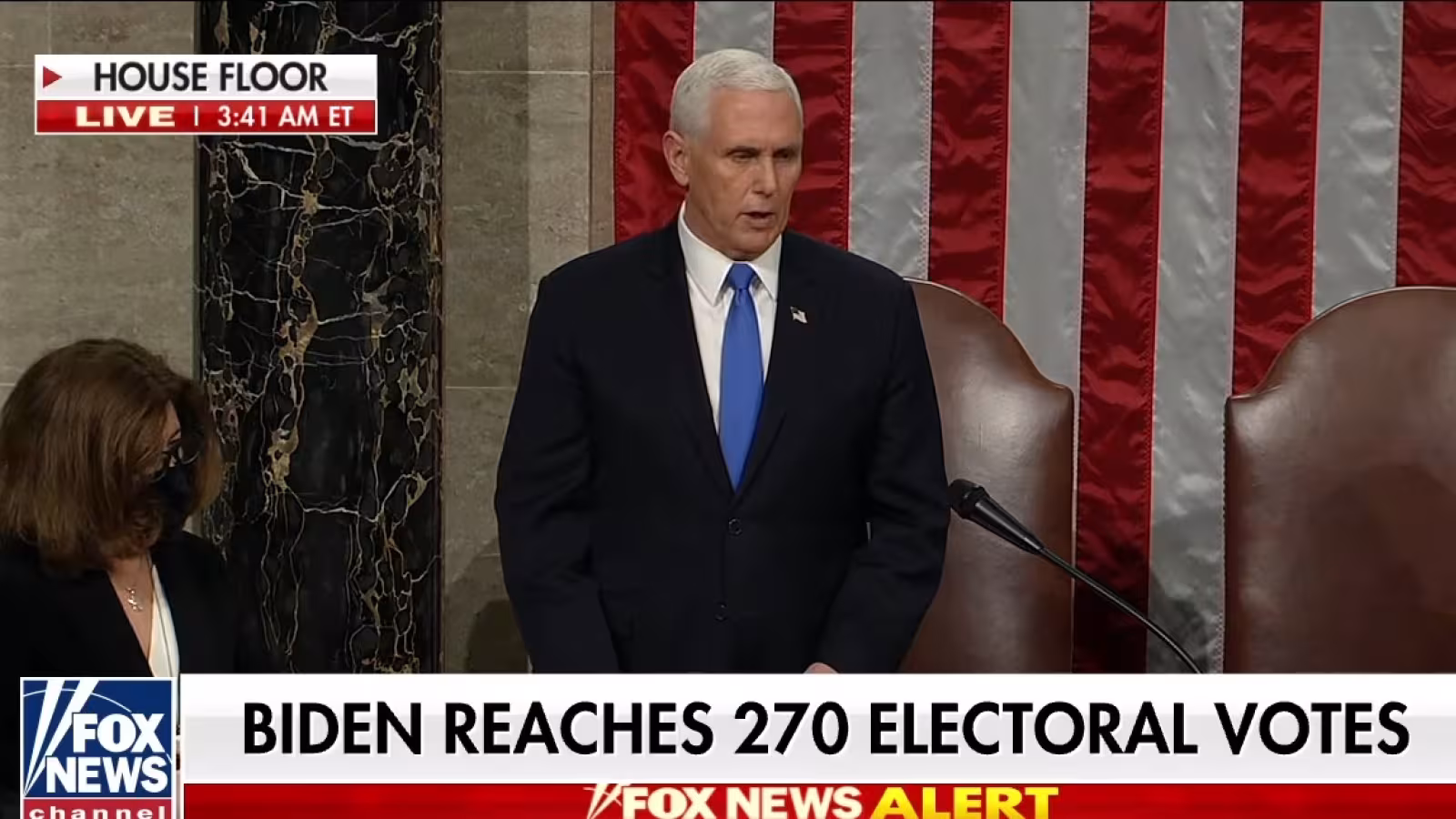 Mike Pence vient de confirmer l’élection de Joe Biden et de Kamala Harris par 306 grands électeurs