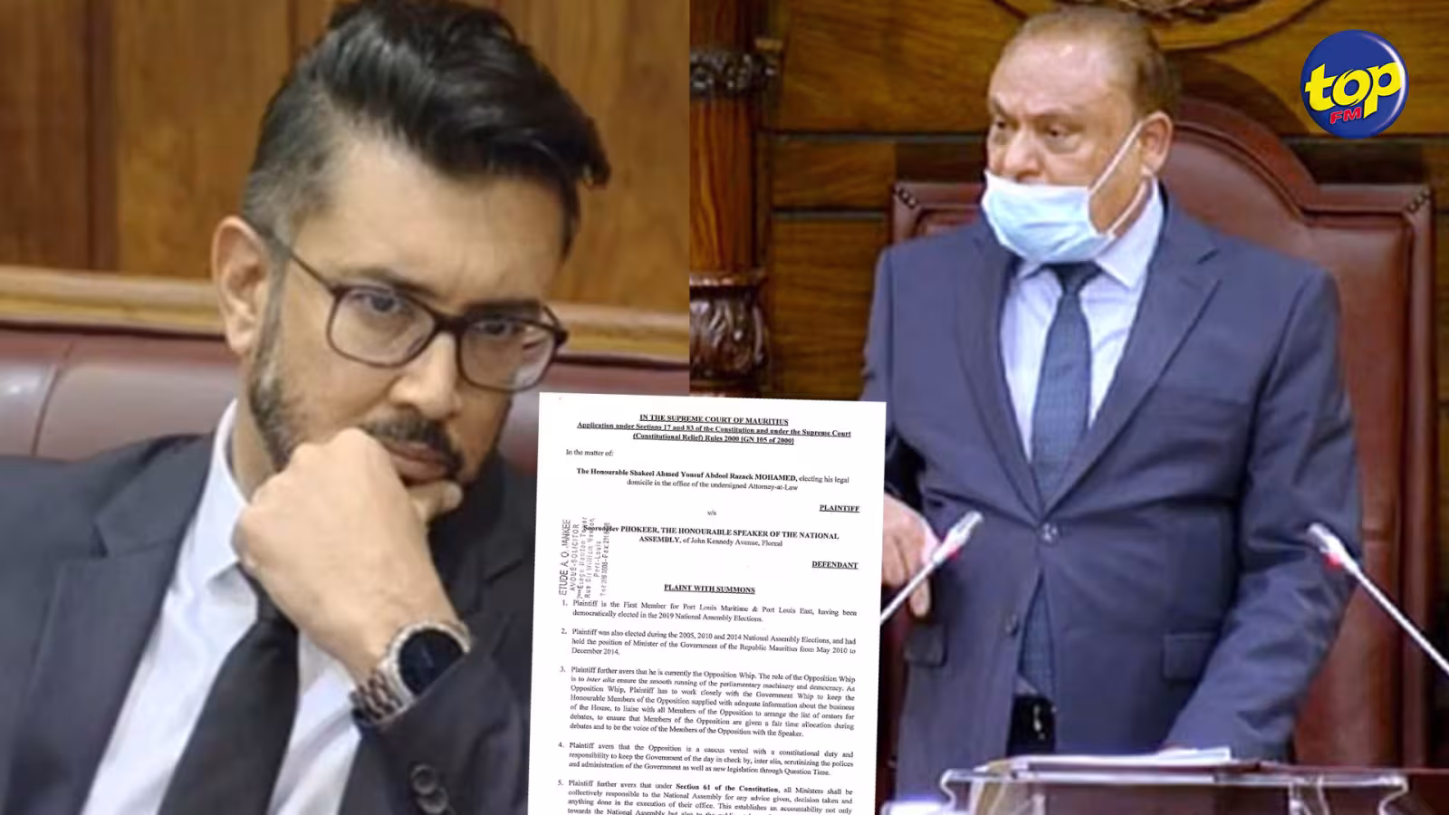 Dans un affidavit en cour suprême : Shakeel Mohamed affirme que sa suspension est illégale et accuse Sooroojdev Phokeer d’infractions  à plusieurs sections de la Constitution