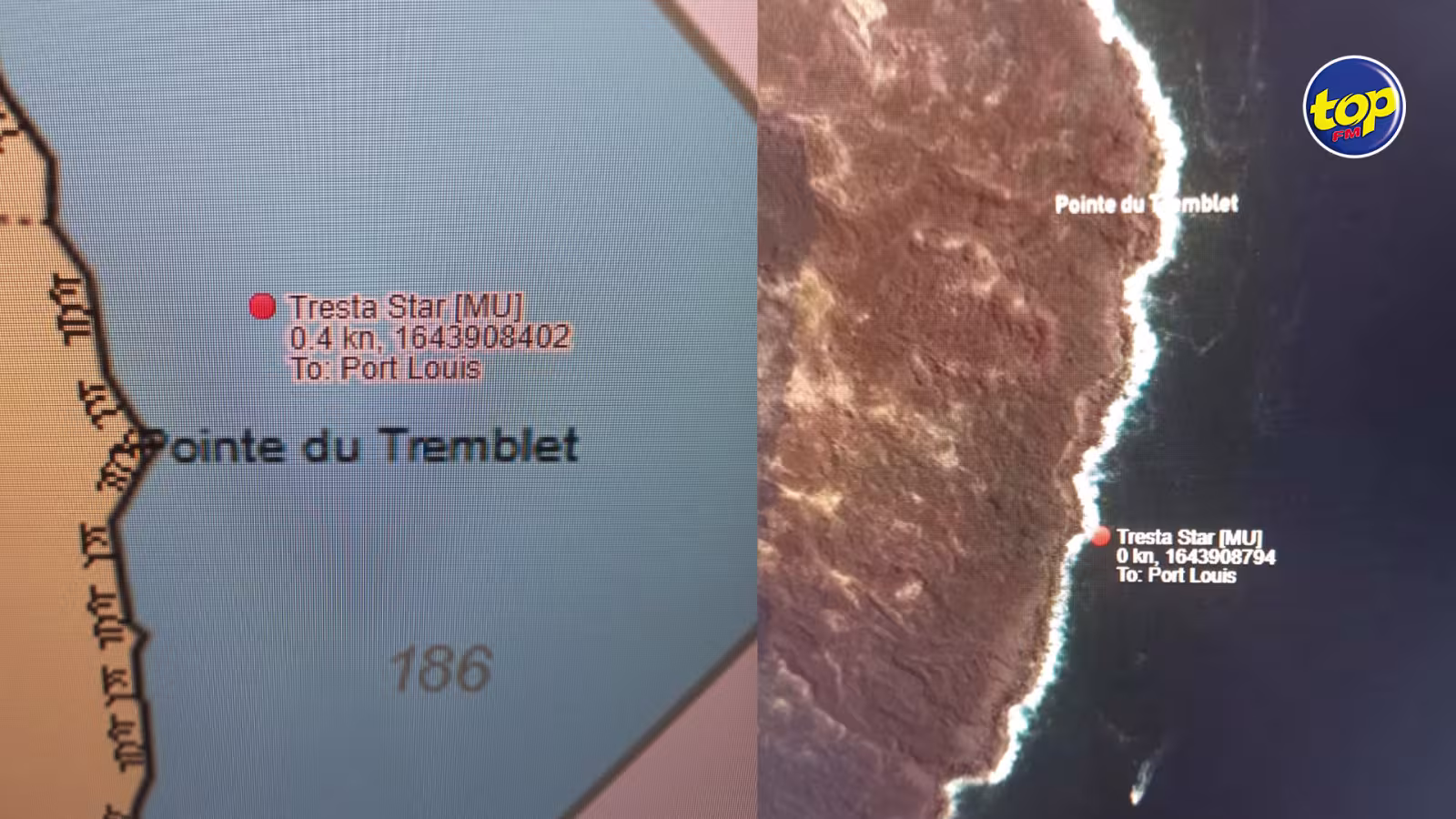 En difficulté au large de l’ile de la Réunion : Le pétrolier Tresta Star s’est échoué il y a peu.