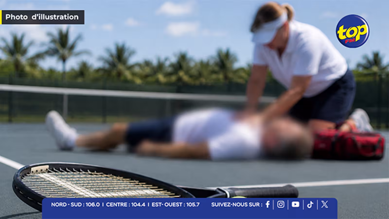 Dans un hôtel au Morne : un touriste irlandais succombe à un malaise sur un court de tennis
