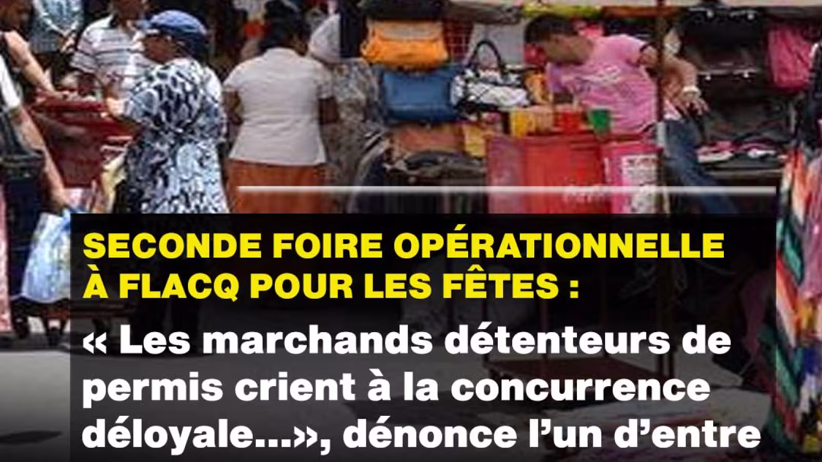 Seconde foire opérationnelle à Flacq pour les fêtes : « Les marchands détenteurs de permis crient à la concurrence déloyale…», dénonce l’un d’entre eux