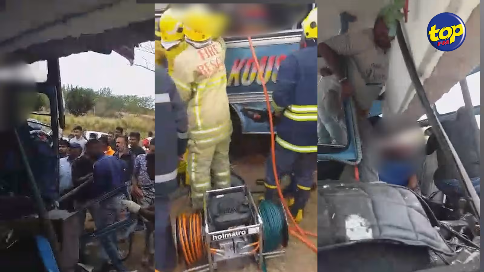 Accident à Pailles ayant couté la vie a 4 Bangladeshis et faisant plus d’une 60aine de blessés..un des premiers  témoins oculaires  relatent  le drame