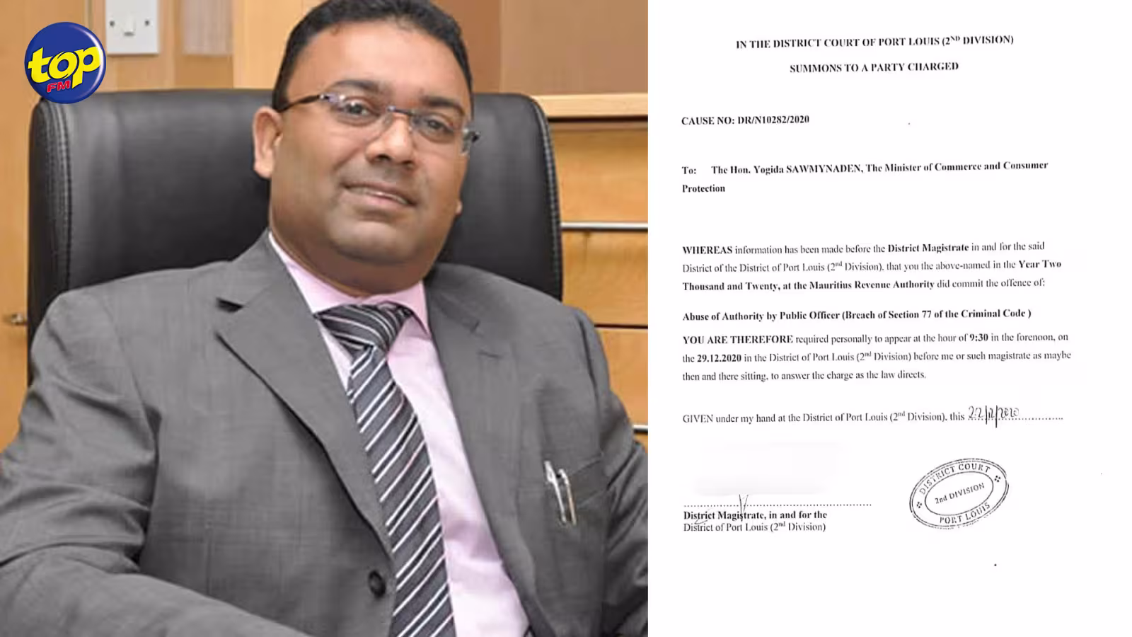 Private Prosecution de Simla Kistnen : le ministre Yogida Sawmynaden convoqué en cour de Port-Louis à 9h30 mardi