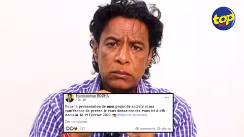 À suivre en direct : Nando Bodha en conférence de presse à 14 heures ce vendredi