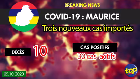 Covid-19: Trois nouveaux cas importés enregistrés ce vendredi