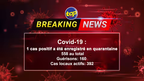 Un (1) cas positif a été enregistré