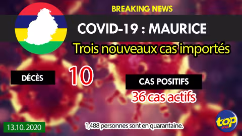 Covid-19: Trois nouveaux cas importés de l’Inde enregistré ce mardi