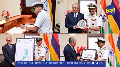 Navin Ramgoolam reçoit le chef de la Marine indienne : la sécurité maritime au cœur des discussions