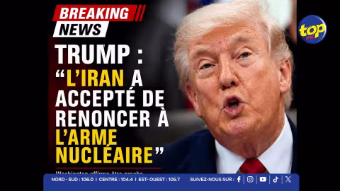 Donald Trump affirme que l’Iran a accepté de renoncer à l’arme nucléaire.
