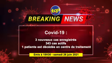 Ce samedi : 3 nouveaux cas de contamination recensés ainsi qu’un décès non-attribué à la Covid-19