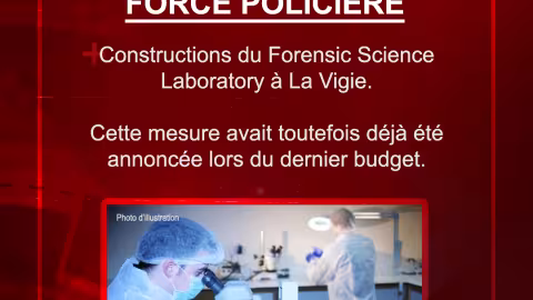 Force policière : Constructions du Forensic Science Laboratory à La Vigie
