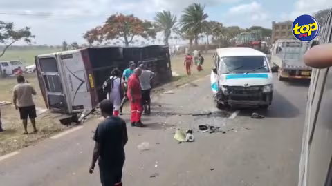 Accident à Cascavelle hier : 4 passagers de l’autobus admis en soins intensifs