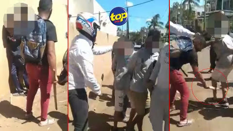 Vidéo en circulation : 3 ados soupçonnés de vol malmenés en pleine rue… l’un d’eux frappé à l’aide d’une planche en bois