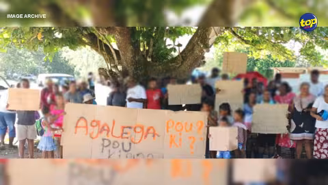 Manifestation à Agalega le 5 mai dernier : environ cinq Agaléens interpellés
