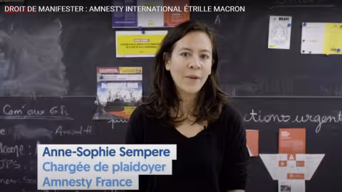Droit de manifester  : Amesty International tire à boulets rouge sur le président français