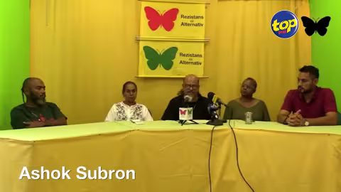Politique : « Nous pas pé coz changement Constitution pour accommode deux dimounes ou enn alliance électorale… Nous pe propose enn Caretaker Government », affirme Ashok Subron