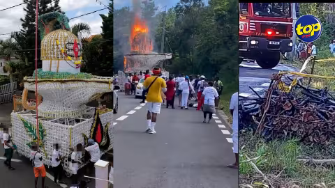 À Mare Longue : Un kawar prend feu après avoir été en contact avec des fils de haute tension… plusieurs blessés graves à déplorer