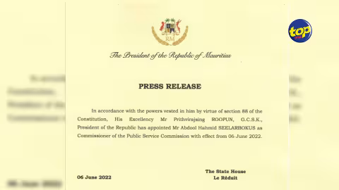 Public Service Commission : Abdool Hamid Seelarbokus nommé commissaire
