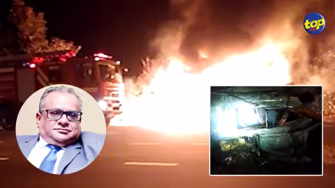 Accident à Mapou aux petites heures ce matin : Lobin Unmole meurt carbonisé au volant de sa voiture