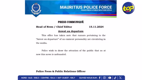 Arrest on Departure : la police qualifie l'information d'infondée