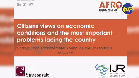 Sondage Afrobarometer : le pays va dans la mauvaise direction pour 66% des Mauriciens alors que 29% estiment que nous allons dans la bonne direction