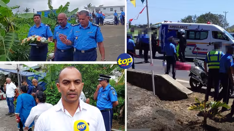 Dharmajay Goodur a été mortellement percuté par une voiture à Beau Songe hier : « Ses 28 ans au sein de la force resteront mémorables », affirme Anil Kumar Dip venu rendre un dernier hommage au policier