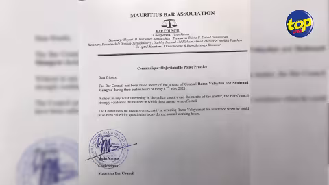 Le Bar Council condamne la façon dont Rama Valayden et Shahzad Mungroo ont été interpellés