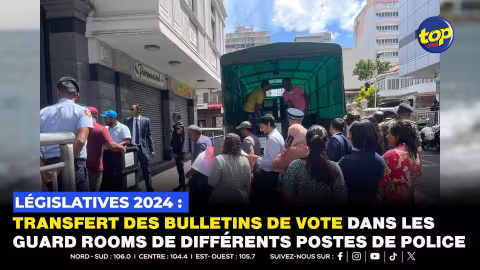 Législatives 2024 : transfert des bulletins de vote dans les Guard Rooms de différents postes de police 