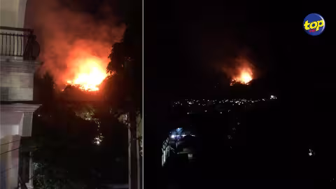 A Cité Martial : Une partie de la montagne est la proie des flammes