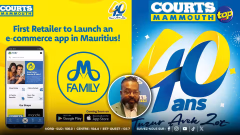 Courts Mob App : Courts lance la première application e-commerce mobile à Maurice