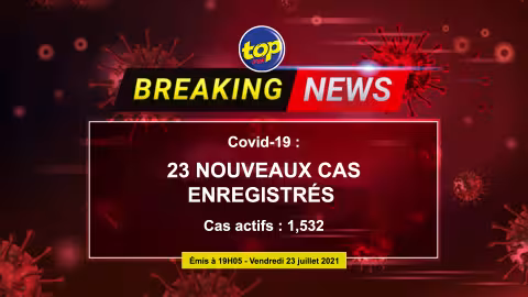 Covid-19: 23 cas répertoriés ce vendredi