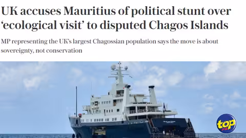 Voyage au Chagos : Le gouvernement britannique parle de coup politique de Maurice pour revendiquer sa souveraineté sur l’archipel