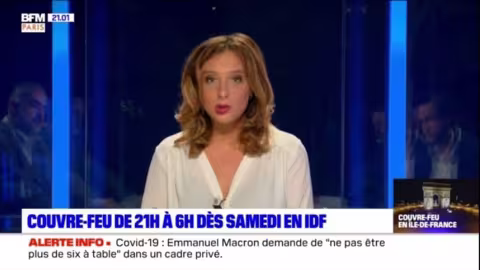 Couvre-feu sur 20 millions de Français à partir de samedi