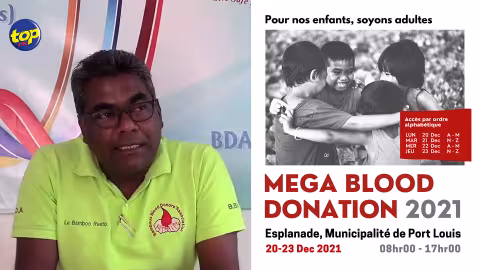 Dernier jour de la Mega Blood Donation à la Municipalité de Port Louis : La Blood Donors Association lance un appel à tous ceux qui se trouvent dans cette  région de venir faire don de leurs sang