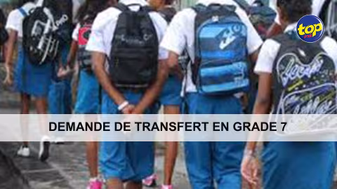 Demande de transfert en Grade 7 : L’exercice se tient aujourd’hui et demain