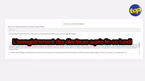 L’enregistrement des électeurs, à Maurice, Agalega, et Rodrigues se fera du 17 septembre au 01 octobre 2022