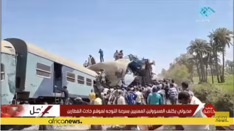 Égypte, une collision entre deux trains fait au moins 32 morts