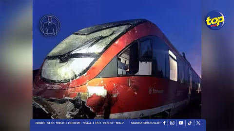 En Allemagne : collision entre un train et un camion immobilisé à un passage à niveau, plusieurs blessés