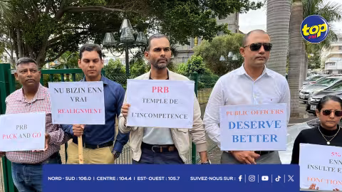 Réalignement salarial : Manifestation de la FCSOU devant les locaux du PRB ce mardi… « C’est ene insulte envers bane fonctionnaires », lance Vinesh Sewsurn
