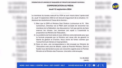 communiqué