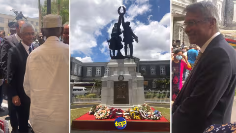 A Curepipe ce dimanche : Dépôt de gerbes et hommage rendu aux combattants ce matin au Monument de l’Armistice
